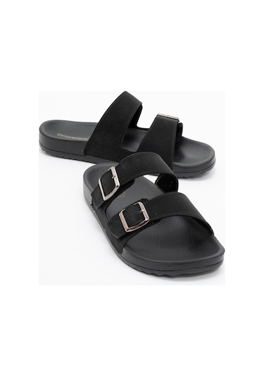 Carlaverde Anatomic Erkek Terlik 206005 Sıyah Siyah