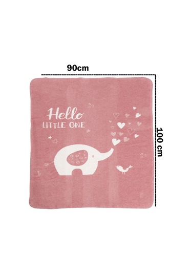 Yumuşak Bebek Çocuk Battaniyesi Mevsimlik 90x100 Cm Sb 885 Pembe
