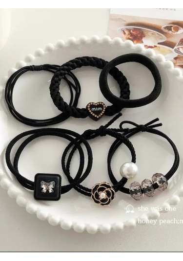 Mını Shop Msk Saç Lastikleri, 12'li Set 328984555 Bej