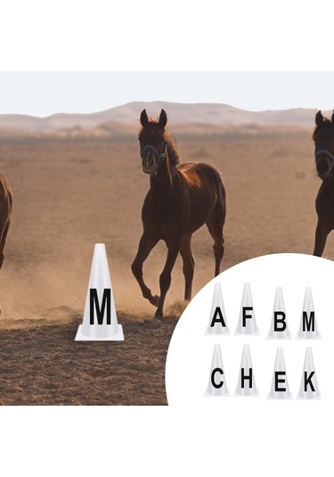 Suntek 8x Dresaj Konileri Hafif Spor Ekipmanları Kurulumu Kolay Beyaz