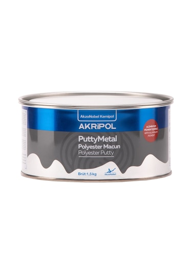 Akzonobel Akripol Puttymetal Polyester Macun 1.5 Kg