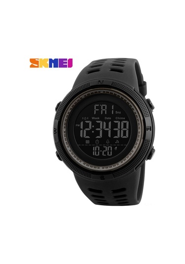 Yunboo Skmeı 1251 Erkek Öğrenci Spor Saati - Siyah Kasa Kahve Çerçeve, Dış Mekan Su Geçirmez Akıllı Saat Çok Renkli