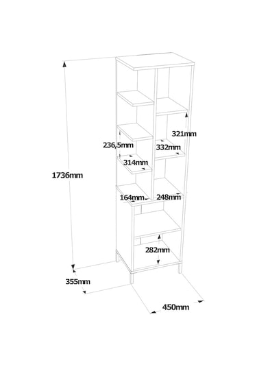 Robin Home Bianca Çok Amaçlı Dolap Banyo Dolabı Beyaz (531061638) Beyaz
