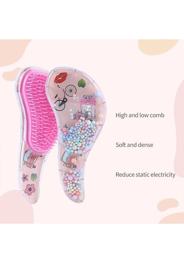 Masaj Saç Fırçası Tarak Salon Saç Stil Aracı Çocuk Saç Yumuşatma Tarağı Anti-statik Masaj Saç Fırçası Arapsaçı Detangle Duş