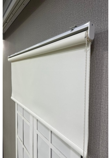 Stor Perde İthal Mat Polyester Beyaz Beyaz