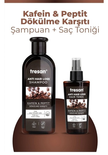 Tresan Kafein Peptit Dökülme Karşıtı Şampuan + Saç Toniği