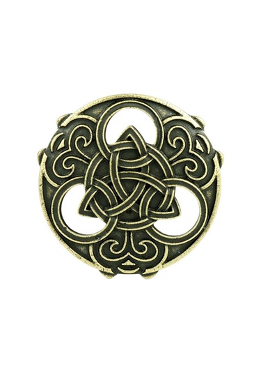 Suntek İskandinav Ortaçağ Viking Broş Şal Ceket Altın