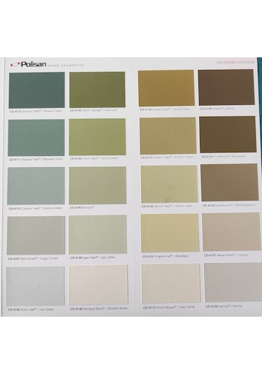 Polisan Perla Silikonlu Dış Cephe Boyası 15 Lt (Tüm Renkler)