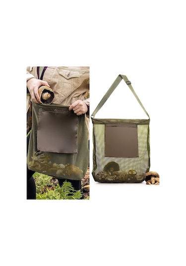 Homyl Katlanabilir Yiyecek Toplama Çantası Meyve Örgüsü