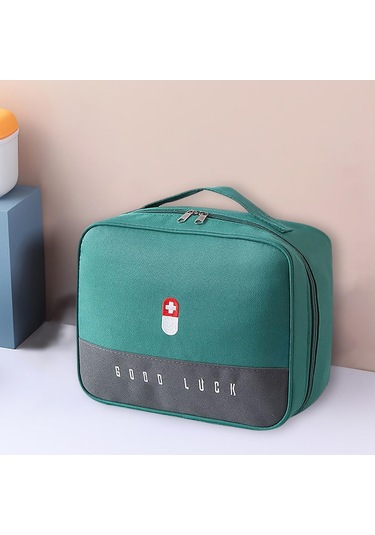 Suntek İlk Yardım Çantası Saklama Yürüyüş Için Yeşil-l