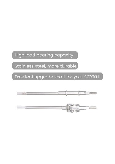 Bloomnest Axial Scx10 Iı 90046 90047 Paslanmaz Çelik Ön Arka Tahrik Mili Yedek Parça