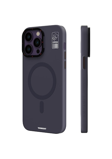 Youngkit Iphone 13 Pro Max Uyumlu Magsafe Şarj Özellikli Standlı Hermit Bracket Serisi Kılıf