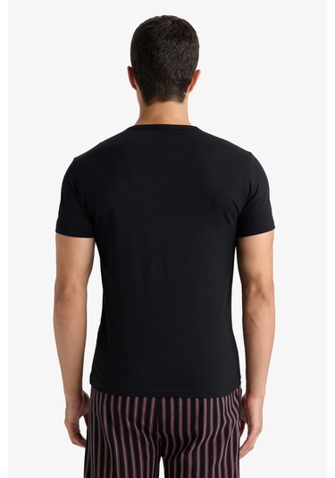 Defacto Slim Fit Dar Kesim Bisiklet Yaka Üst L4885az25aubk27 Siyah