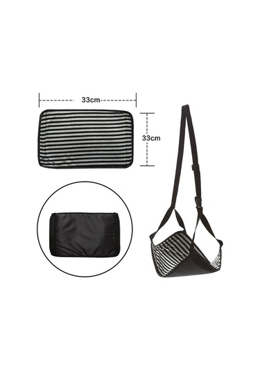 Sones Seyahat Ayak Dayanağı Hamağı Ofis Eğlence Pedalı, Renk: Gül Kırmızı Bölünmüş Diğer