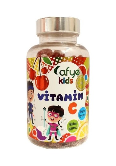Afye Kids Güçlendirilmiş Şeker Vitamin C 50 Ayıcık Jelibon