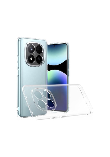 Redmi Note 14 Pro 5g / Note 14 Pro Plus 5g Uyumlu Kılıf Şeffaf Kamera Korumalı 3d
