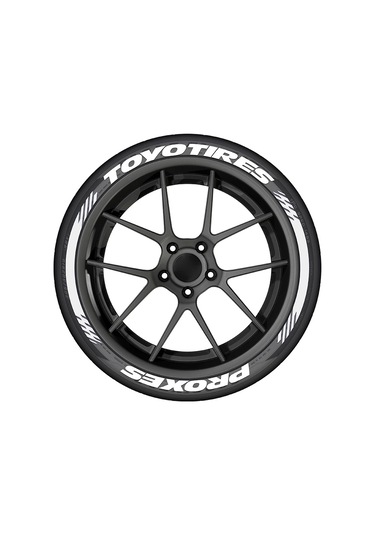 Bir Lastik Mektup Araba Lastiği Styling Dekoratif Sticker Pvc Su Geçirmez Kişiselleştirilmiş 1wtoyo-2w 1 Piece Set