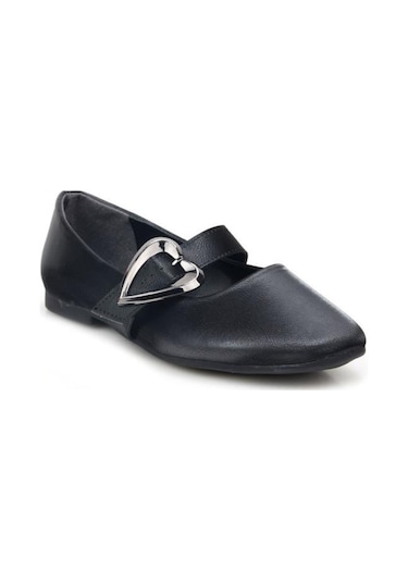 Papuçcity Fendi 03468 Kadın Günlük Babet Sıyah