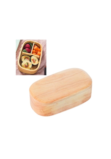 Iç Ayırıcılı Ahşap Öğle Yemeği Kutusu Style D