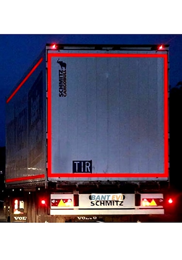 3m 983 Kırmızı Reflektif Bant 5mt Tüvtürk Onaylı Reflektör Şerit