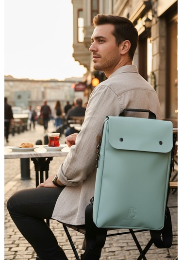 Sage Adaçayı Yeşili Dock Structured Sırt Çantası Çok Renkli