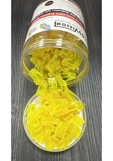 Cns- Rj45 Delikli Çapraz Sıralı Cat6 Bağlantı Soketi 100'lü Kutu