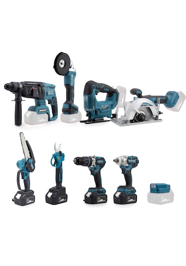 Chelikbei 36V Akülü Vidalama Seti 9'lu Mavi