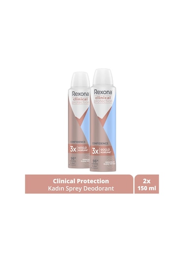 Rexona Clinical Protection Kadın Sprey Deodorant 2 x 150 ML