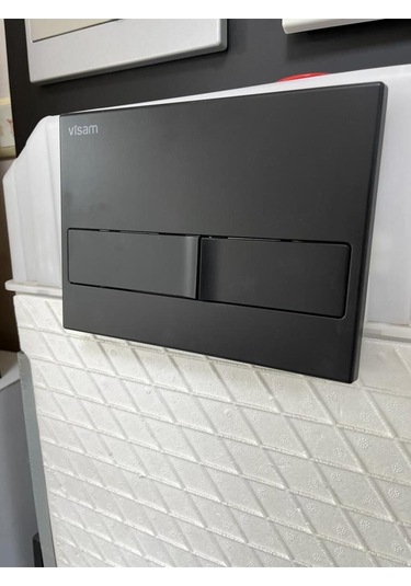 Visam Karina Mat Siyah Gömme Rezervuar Kumanda Paneli 226-017 Diğer