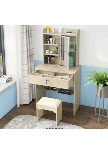 Showroomistanbul Sed Mobilya Makyaj Masası Tuvalet Ve Puf 4