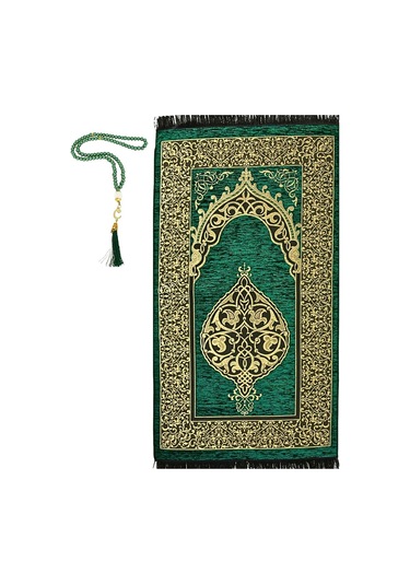 Şönil Seccade Ve Vavlı I Nci Tesbih Set Yeşil