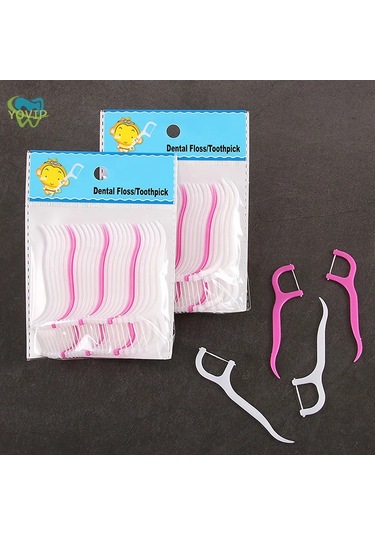 20/50 Adet Tek Kullanımlık Diş Fırçası Diş Diş İpi Diş İpi Kürdan Diş Sopa Diş A2