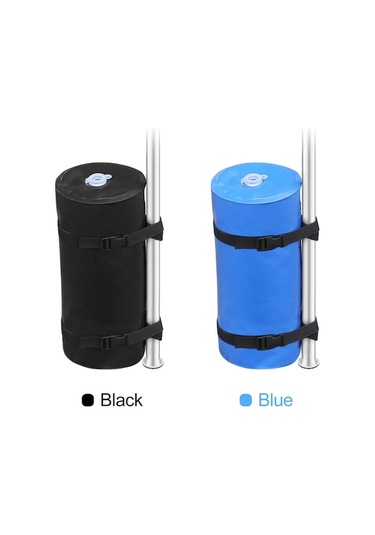 Pazly Taşıma Su Siyah Şişme Pvc Kapasiteli Dolu Çantası Çadır Ağırlık Ağırlık 19kg - Ek Siyah