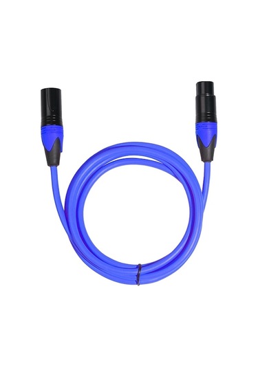 Rogfer Xrl Erkek - Dişi Mikrofon Mikseri Ses Kablosu, Uzunluk: 1,8 M Mavi