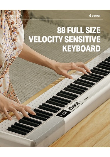 Donner Dep-1 Taşınabilir Dijital Piyano Beyaz
