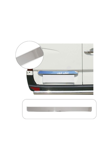 Mercedes Sprinter W906 Uyumlu 2006-2018 Krom Bagaj Çıtası Paslanmaz  Çelik