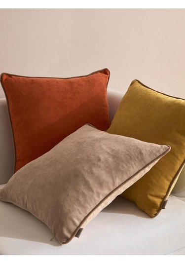 Terracoya 3'lü Kırlent Kılıf Seti Kahverengi