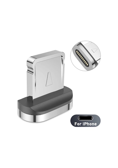 Uslıon Manyetik Şarj Kablosu Usb Mikro Tip C Hızlı Şarj Iphone Uyumlu 12 Telefon Kablosu Chınakırmızı1m