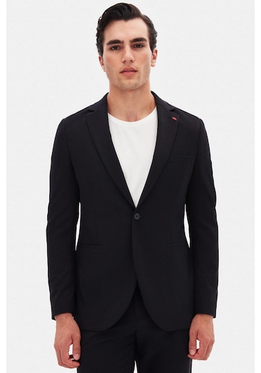Twn Slim Fit Siyah Düz Takim Elbise 4ec05e301545m 001