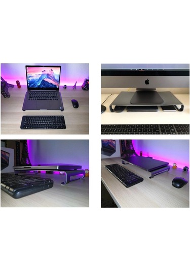 Çok Amaçlı Monitör Laptop Notebook Standı Uzay Gri