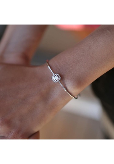 Tel Baget Pırlanta Bilezik