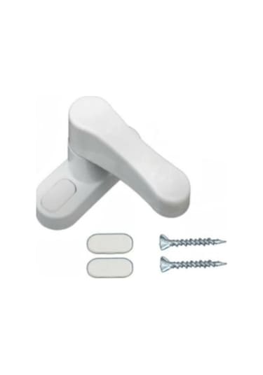 Pvc Pencere Metal Çekmeli Çocuk Emniyet Güvenlik Kilidi Beyaz