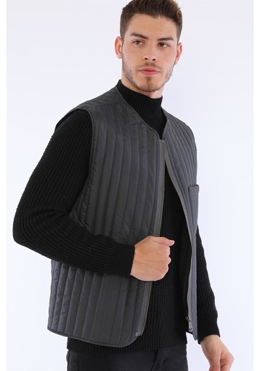 Y8611 Dewberry Erkek Yelek-antrasit Antrasit