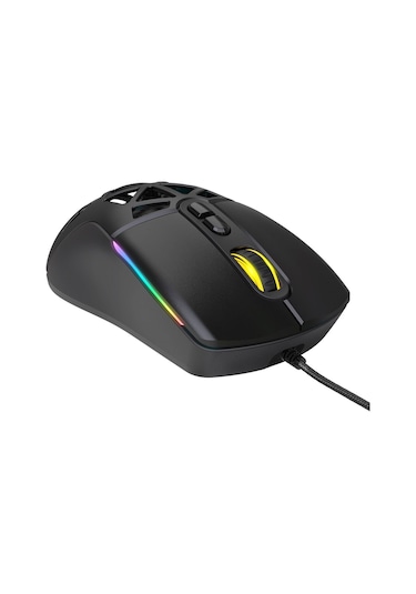 Warp WRP-O12800-B 12800 Dpi Wide RGB Özel ABS Doku Reflex Örgü Kablolu Gaming Mouse