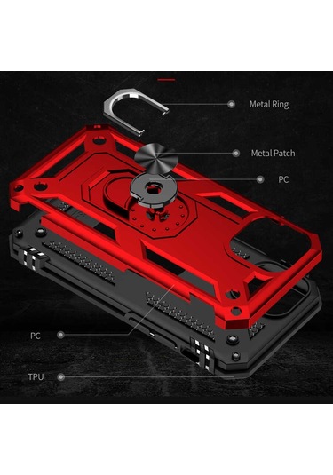 Zeyline iPhone 13 Mini Uyumlu Zore Vega Kapak-siyah