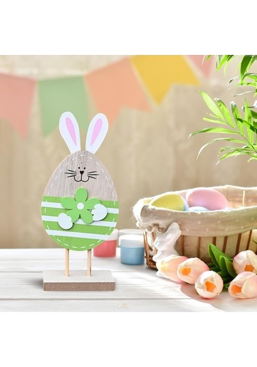 Trendooze Paskalya Tavşanı Süs Koleksiyonu 17cmx7cm, Unik Sanat Tasarımları 17cmx7cm