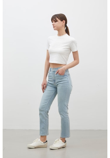 Manuka Bootcut Fıt Denim Pantolon Açık Mavi