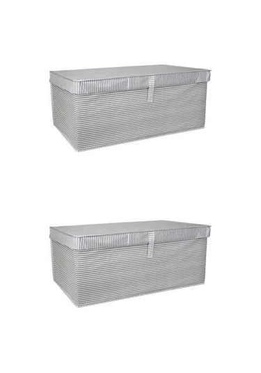 2 Adet-Kapaklı Çok Amaçlı Düzenleyici Hurç, Kutu Mega