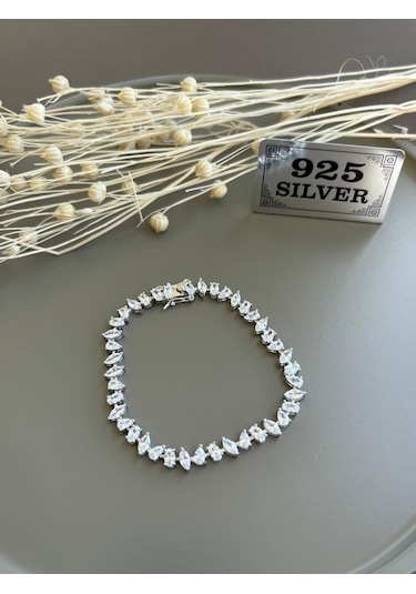 925 Ayar Gümüş Bileklik P6gb14 Gümüş