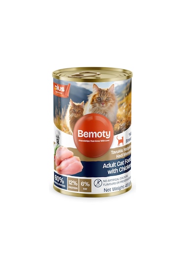 Bemoty Karışık Lezzetler Yetişkin Kedi Konservesi 6 x 415 G